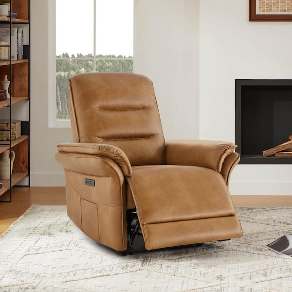 Yara Saddle Faux Leather Dual Motor Zero Gravity Power Recliner with USB and Type C Charging Ports for Livingroom