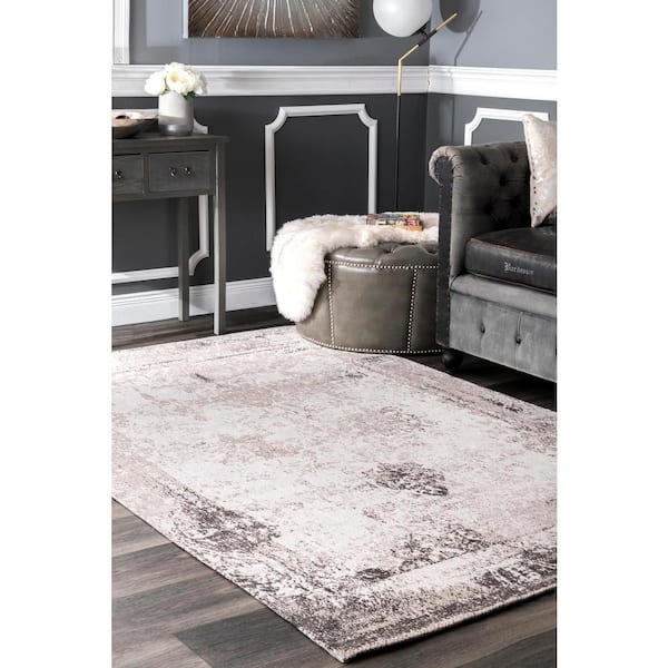 Shawanna Vintage Gray Doormat 2 ft. x 3 ft. Area Rug