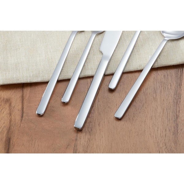Skandia Vale Hammered 20 Piece 18/0 Stainless Steel Flatware Set (Service  for 4) Forged SFF18N20SB - The Home Depot