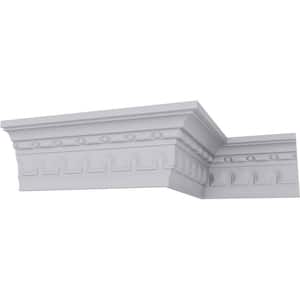 SAMPLE - 2-1/4 in. x 12 in. x 3-5/8 in. Polyurethane Heaton Crown Moulding
