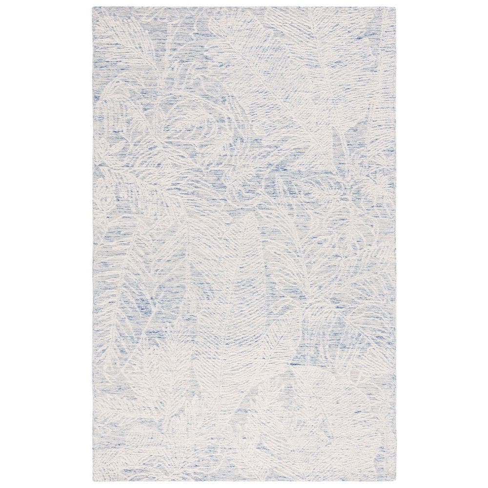 Metro 5 ft. x 8 ft. Blue/Ivory Distressed Floral Marle Area Rug price history on PriceWatchPro