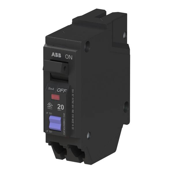 ABB 20-Amp Dual Function AFCI/GFCI Breaker - THQL1120DF 1-Pole Plug-in Circuit Breaker