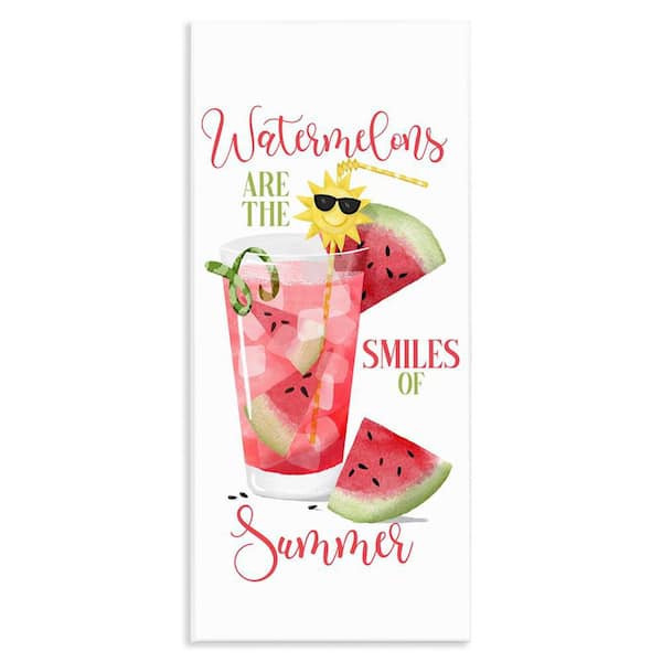 Stupell Industries Summer Watermelon Sentiment by Deane Beesley Unframed Food Graphic Art Print 17 in. x 7 in.