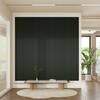 Dovelina 23.6 in. x 23.6 in. Natural Wood Black Color Square Wall Panels Decorative Sound Proof Panels Shiplap Panel (4-Pack) HD-2024101403