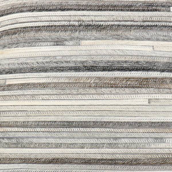 Pasargad Home Galaxy Stripped 18 in. x 18 in. Cowhide Pillow