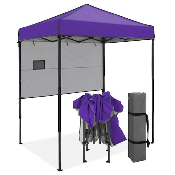 COOS BAY 6 ft. x 4 ft. Purple Instant Canopy Pop Up Tent with