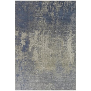 Kazuro Blue 8 ft. x 10 ft. Abstract Area Rug