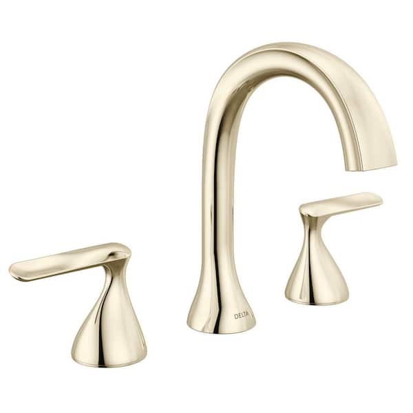 Bonacci 8 in. Widespread Double Handle Bathroom Faucet in Lumicoat Polished Nickel