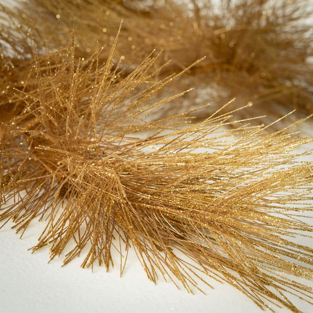 72" Gold Metallic Artificial Pine Christmas Garland