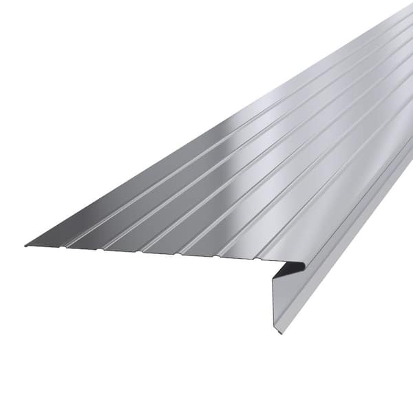 Amerimax Home Products F8 x 10 ft. Mill Finish Galvanized Steel Drip Edge Flashing