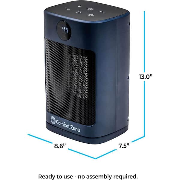 Comfort Zone 1500-Watt 10 in. Electric Fan-Forced