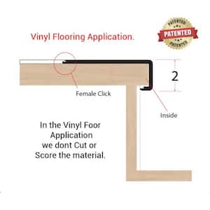 Hydrostop Parris Island 0.2 in. T x 4.5 in. W x 46 in. L Stair Nose Molding