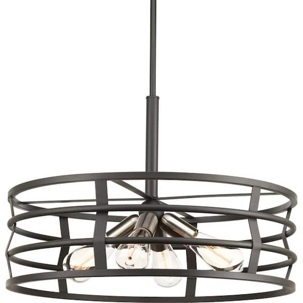 Progress Lighting Remix Collection 4 -Light Graphite Pendant