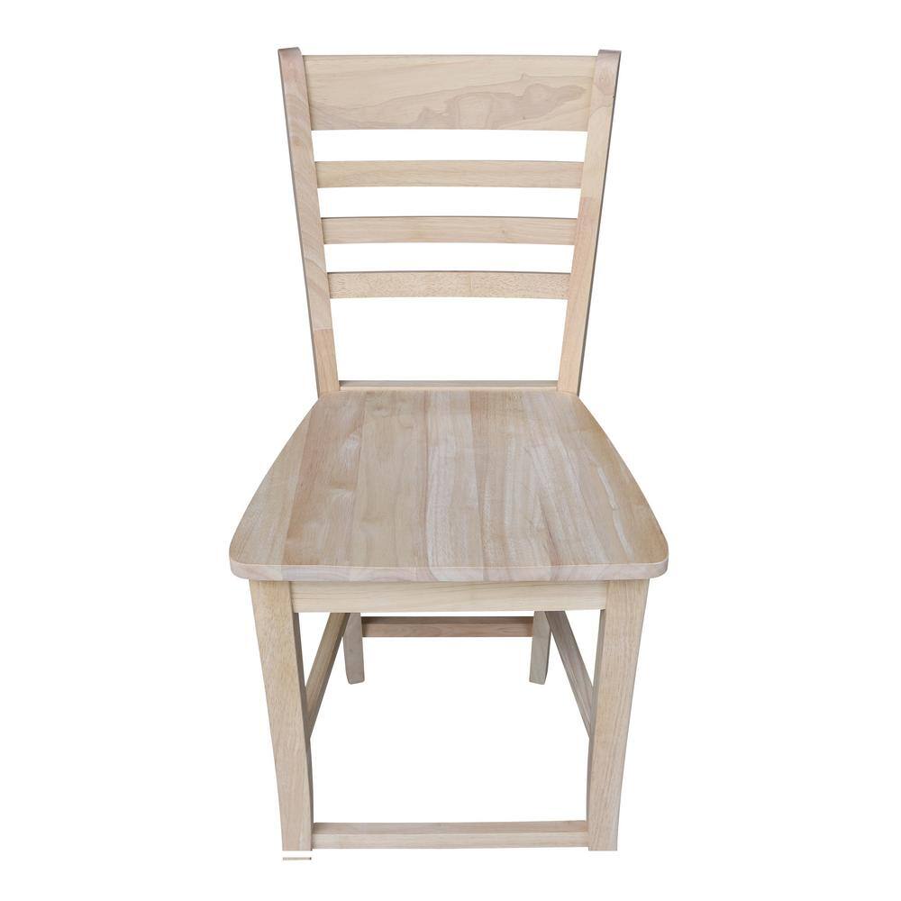 Brown Solid Wood 24" Slatback Stool