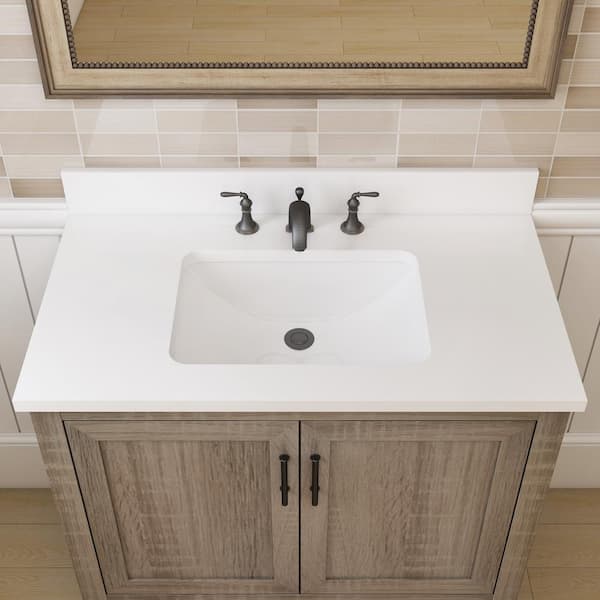 Glacier Bay Kendall 36 In W X 34 5, Bathroom Sink Vanity Unit Home Depot