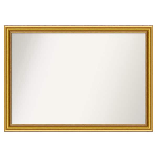 Amanti Art Townhouse Gold 41.75 in. x 29.75 in. Custom Non-Beveled Wood Framed Batthroom Vanity Wall Mirror