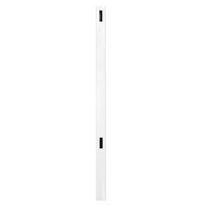 Pro Series 5 in. x 5 in. x 8 ft. White Vinyl Woodbridge Routed End Fence Post