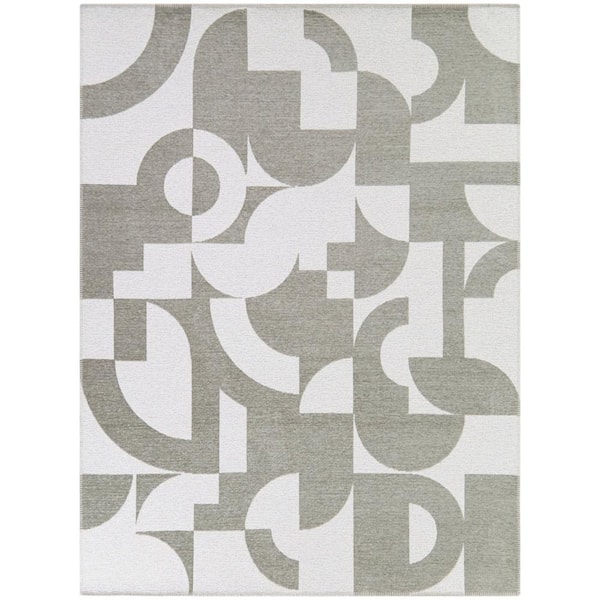 BALTA Halle Taupe 8 ft. x 10 ft. Abstract Area Rug