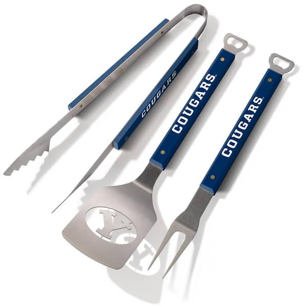 YouTheFan NCAA BYU Cougars Spirit Series 3-Piece BBQ Set