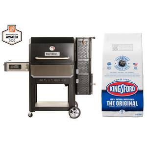 Gravity Series 1050 Digital Charcoal Grill Plus Smoker in Black and 16 lbs. Original Charcoal Briquettes