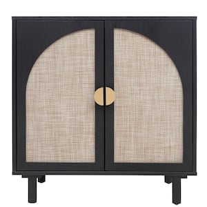 2 Door Cabinet, Suitable for Kitchen and Living Room in Black