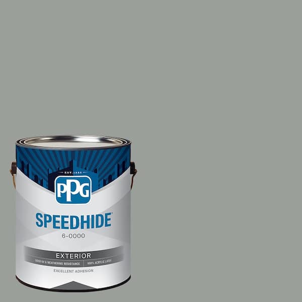 SPEEDHIDE 1 gal. PPG0994-5 Steel Curtain Flat Exterior Paint