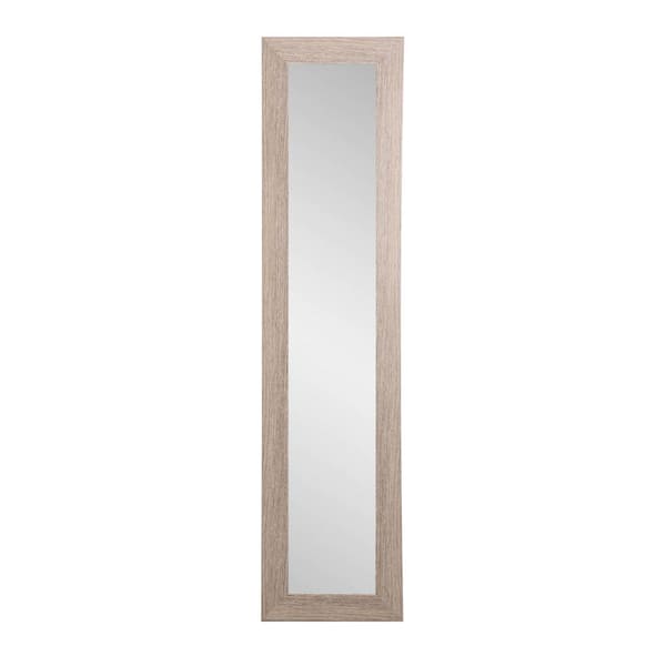BrandtWorks 71 in. H X 21.5 in. W Rectangle Classic Taupe Framed Mirror