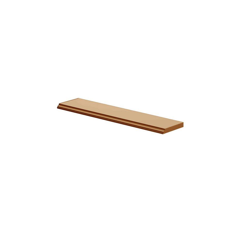 Aberdeen Recessed 96 in. W x 5.5 in. H x 0.75 in. D in Caramel Furniture Ba