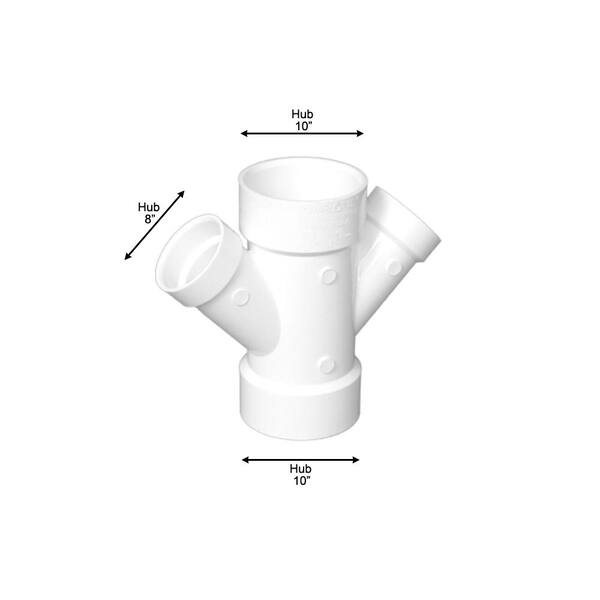 Charlotte Pipe In X In X In X In Pvc Dwv Reducing Off