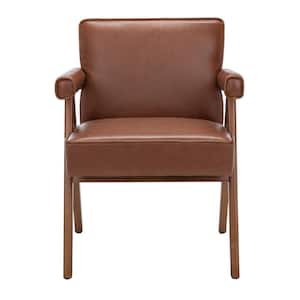 Suri Light Brown Upholstered Accent Arm Chair