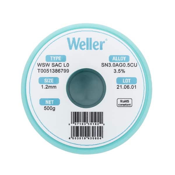 Weller SAC L0 Solder Wire, Ø 1,0mm, 250g T0051388899 - The Home Depot
