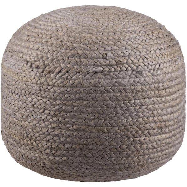 Livabliss Vanth Medium Gray Accent Pouf
