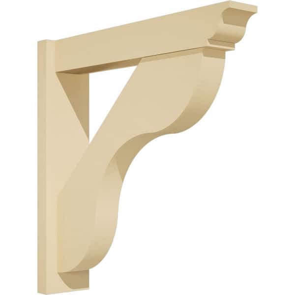 Ekena Millwork Carmel 5 in. W x 24 in. H x 24 in. D Signature Urethane Polyurethane Outlooker with Traditional Ends