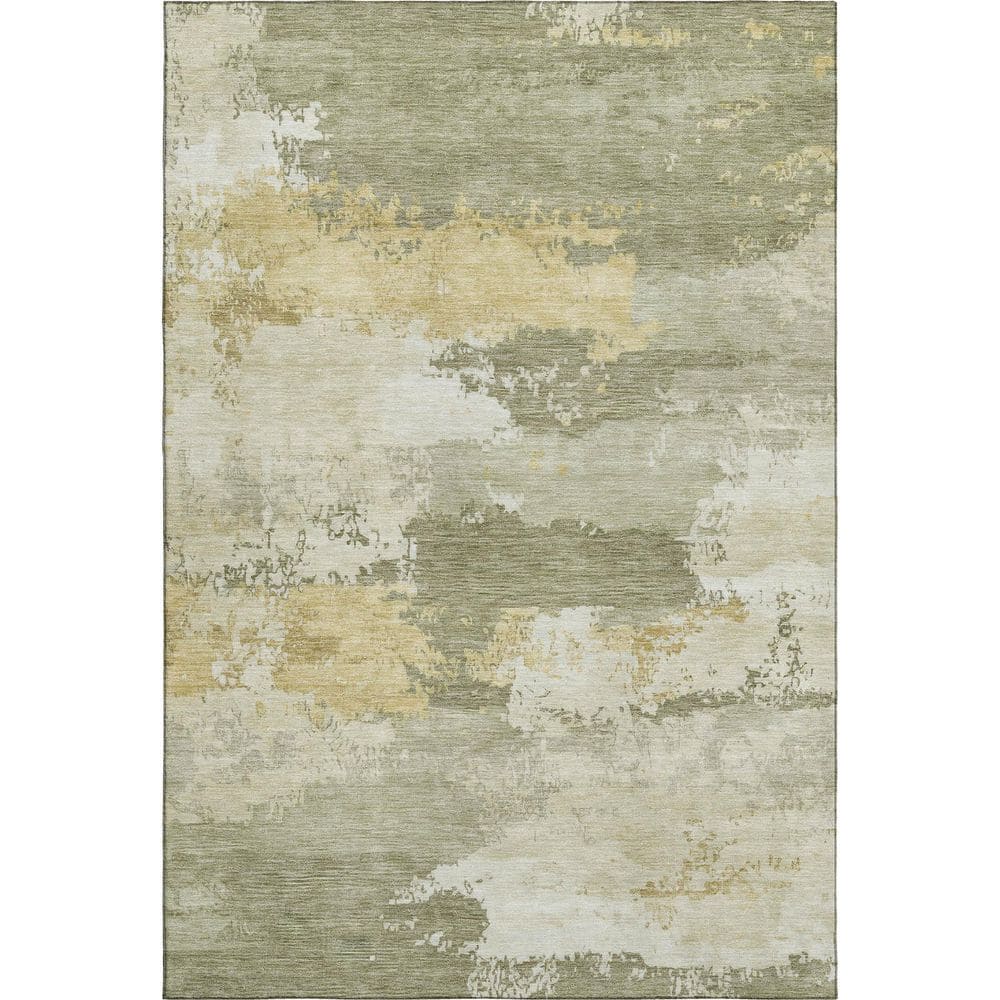 Mayfield Premium Machine Washable Abstract AMF2372 Sage 10 ft. x 14 ft. Area Rug price history on PriceWatchPro