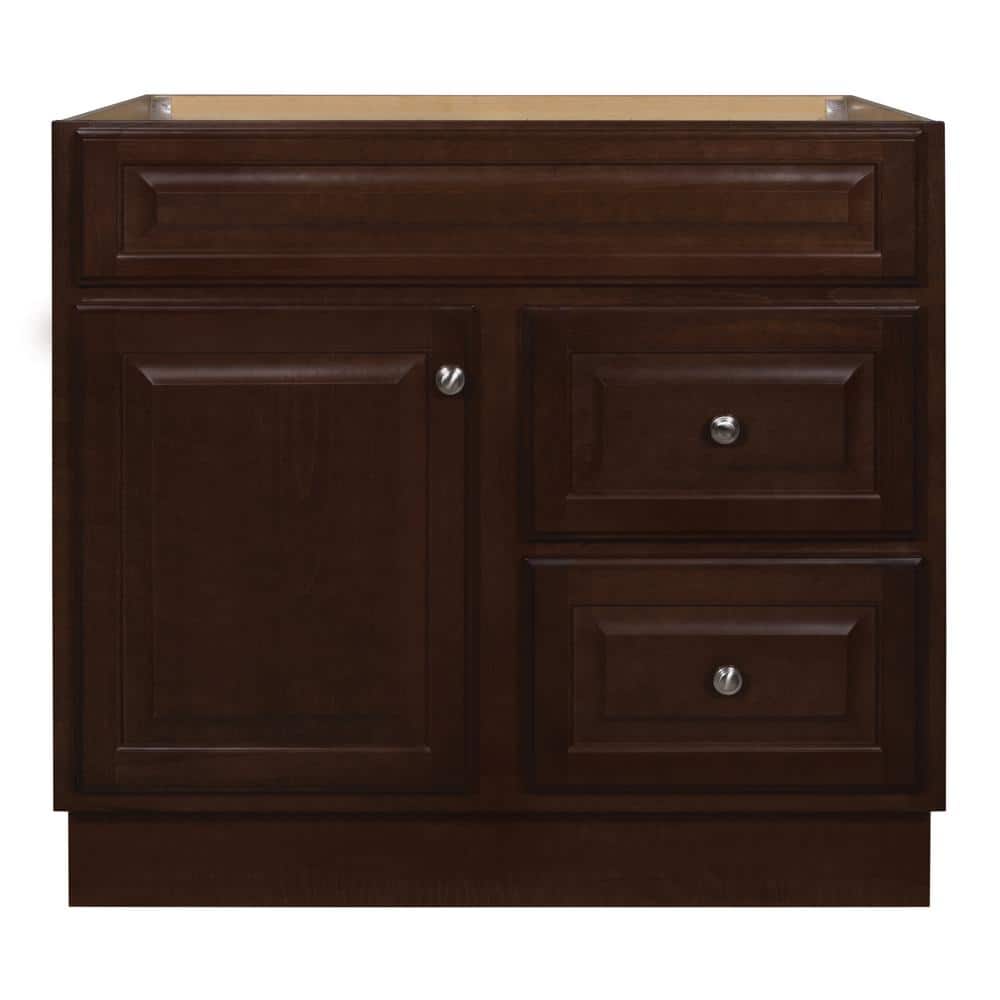 Reviews For Glacier Bay Hampton 36 In W X 21 In D X 335 In H Bathroom Vanity Cabinet Only In Cognac Hcog36dy The Home Depot