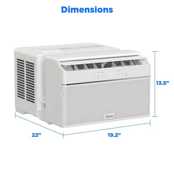Midea 12,000 BTU U+ Smart Inverter Window Air Conditioner for 