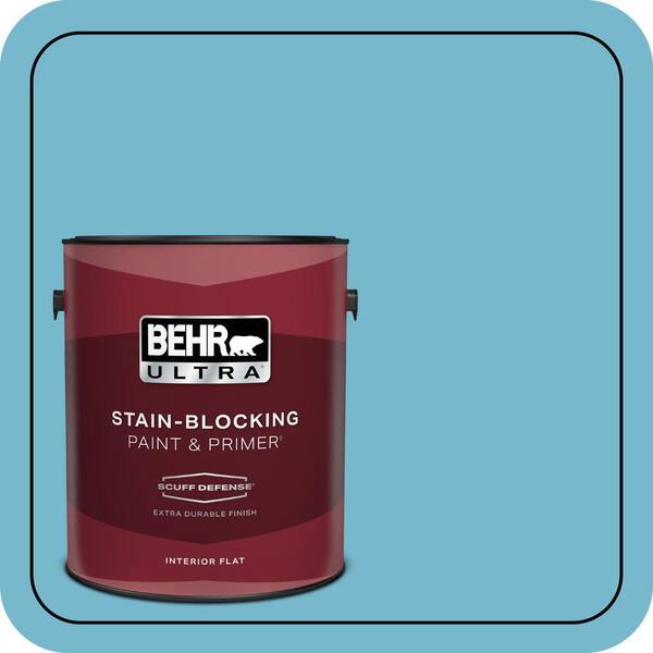 BEHR ULTRA 1 gal. #M480-4 Below Zero Extra Durable Flat Interior Paint & Primer