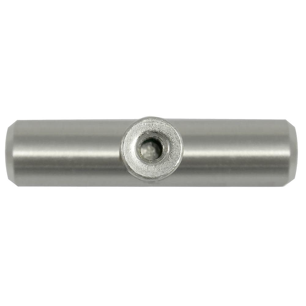 Brushed Satin Nickel T-Shaped Cabinet Knob with Mounting Hardware