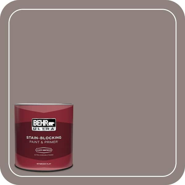 BEHR ULTRA 1 qt. Home Decorators Collection #HDC-CL-22G Roanoke Taupe Extra Durable Flat Interior Paint & Primer