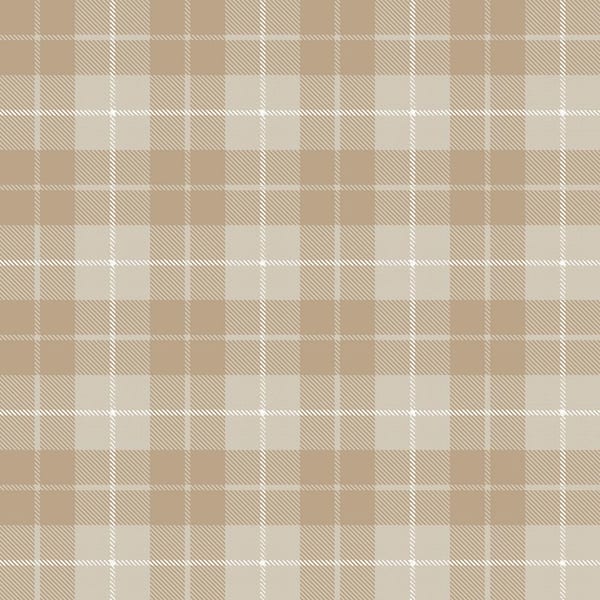 Unbranded Beige Little Explorers 2 Twilled Tartan Matte Finish Non-Pasted Non-Woven Wallpaper Sample