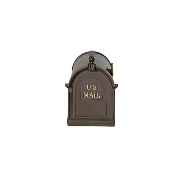 Postal PRO Ambrose Bronze Post Mount Mailbox PP1000BR - The Home Depot