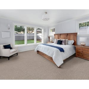 Gilbert Park II - Beach Cottage - Beige 66 oz. Polyester Texture Installed Carpet