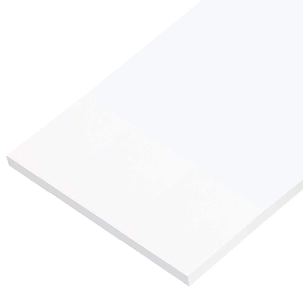 Veranda 5/8 in. x 11-1/4 in. x 18 ft. White PVC Trim Board #06H160XWS26 ...