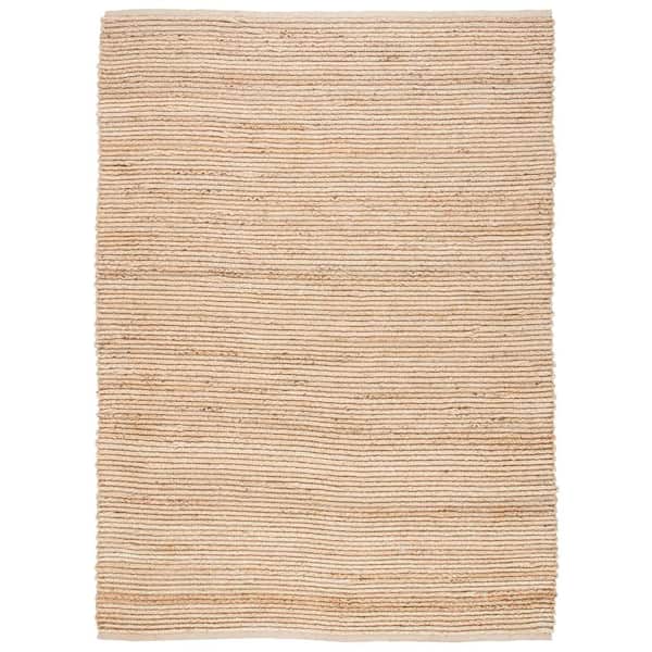 SAFAVIEH Cape Cod Natural 11 ft. x 15 ft. Striped Solid Color Area Rug