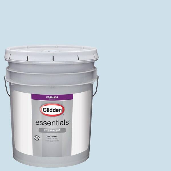 Glidden Essentials 5 gal. #HDGB57U Soft Cloud Blue Eggshell Interior Paint