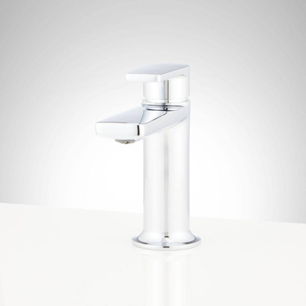 SIGNATURE HARDWARE Berwyn Single Handle Mid Arc Single Hole Bathroom Faucet with Spot Resistant