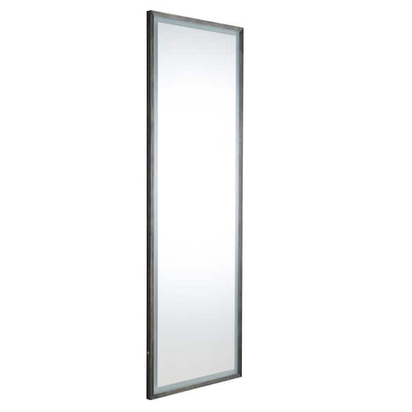 Dimakai 22 in. W x 65 in. H Framed Rectangular Wall-Mounted LED Light Full Body Bathroom Vanity Mirror in Antique Brass