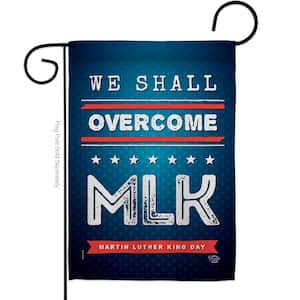 13 in. x 18.5 in. We Shall Overcome MLK Garden Flag Double-Sided Patriotic Decorative Vertical Flags