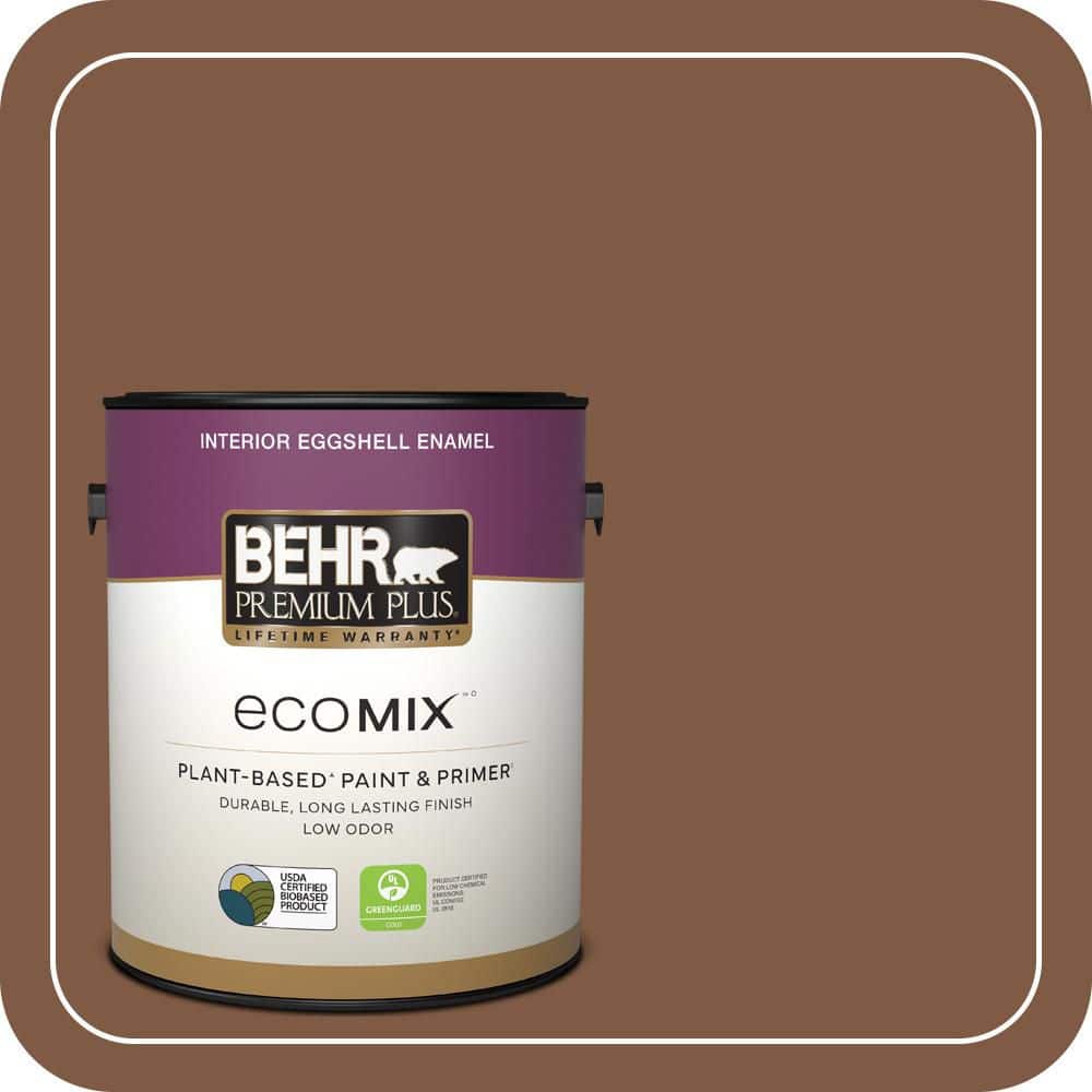 1 gal. #T12-2 Stagecoach Eggshell Enamel EcoMix Plant-Based Interior Paint & Primer price history on PriceWatchPro
