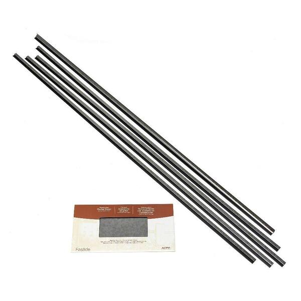 Fasade Large Profile Backsplash Accessory Kit in Galvanized Steel